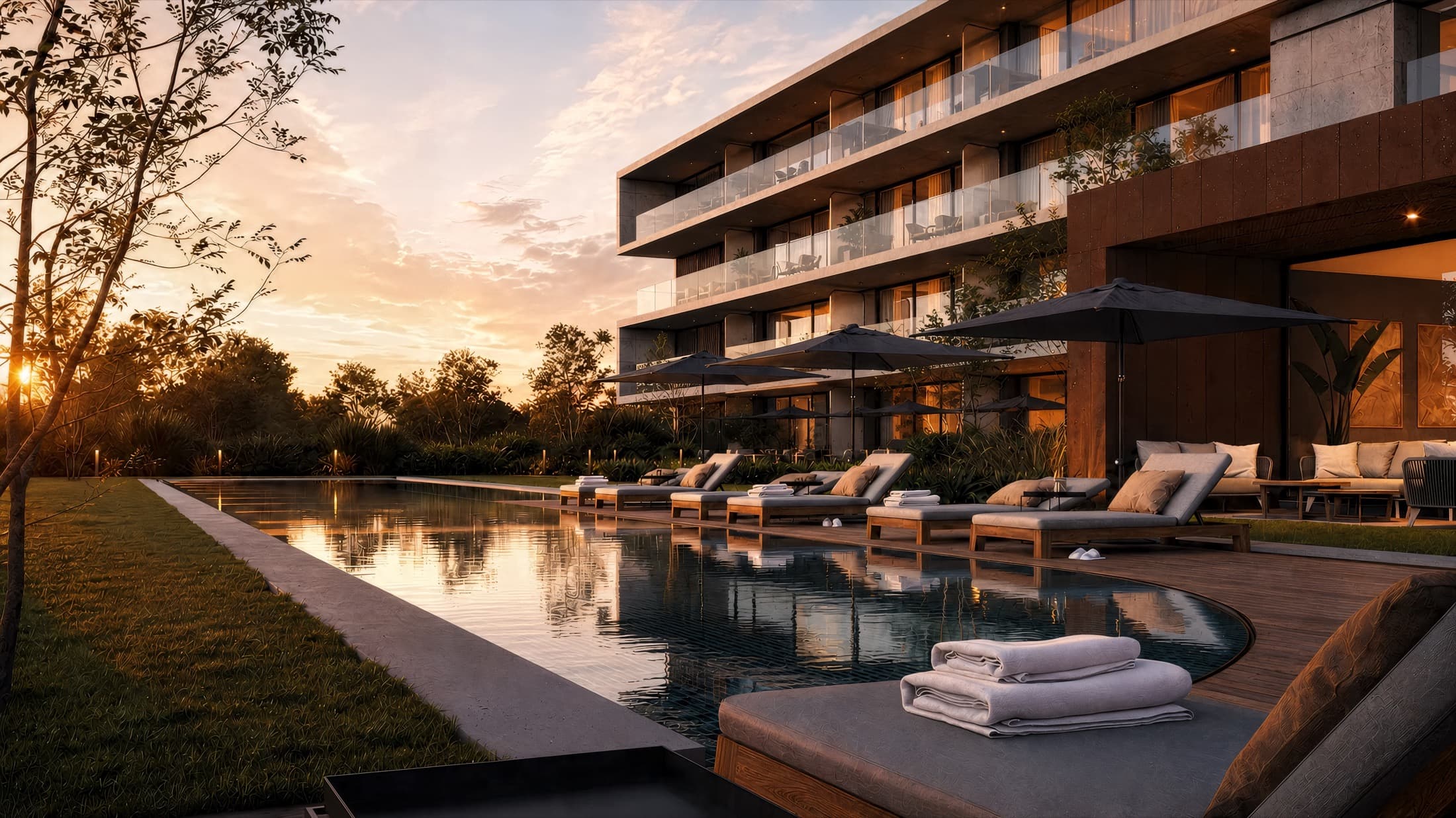 Render de instalaciones del hotel